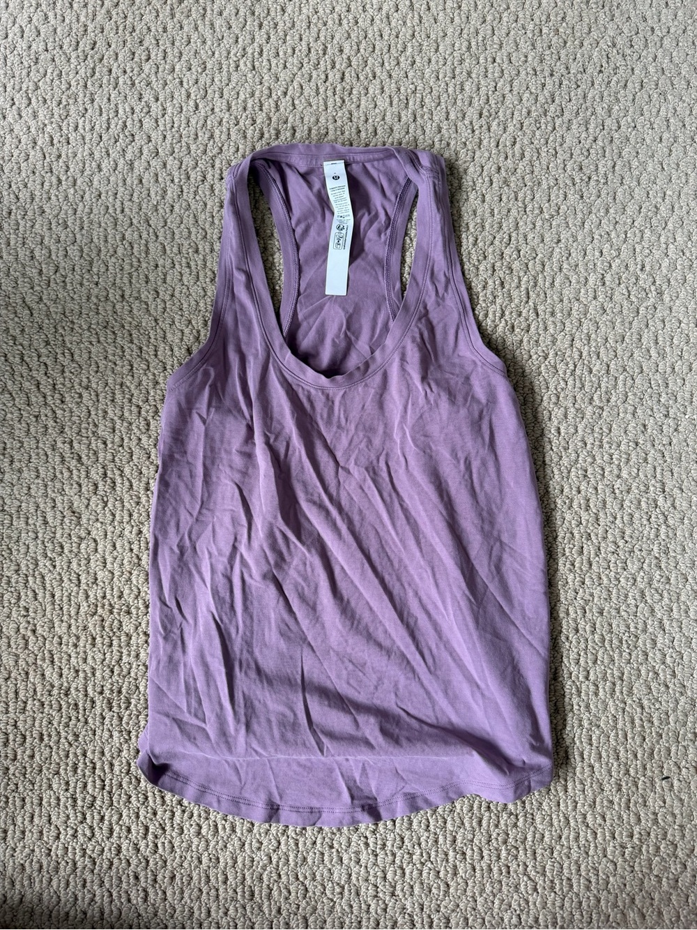 Lululemon Love Tank Racerback Dusty Purple Pima Cotton Size 6